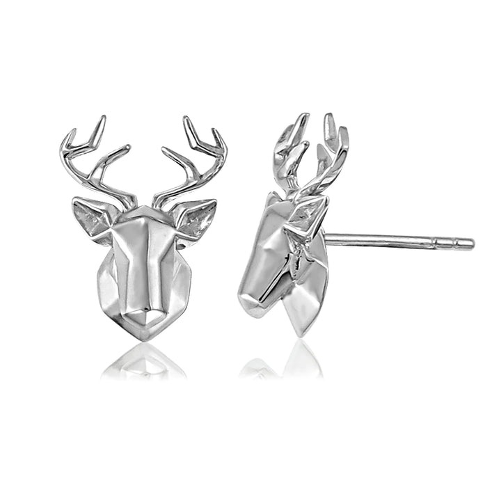 ORIGAMI DEER HEAD EARRINGS