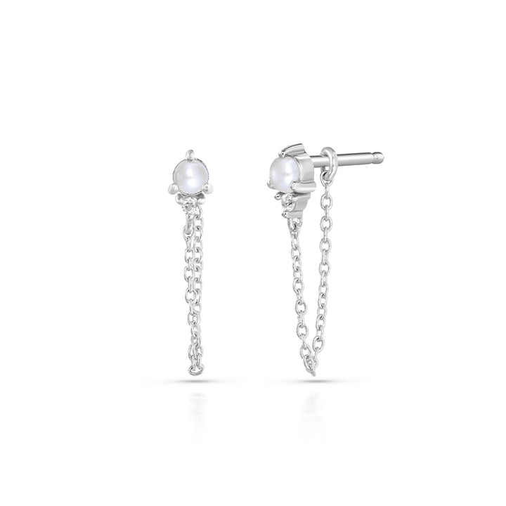 JUNE PEARL BIRTHSTONE STUDS