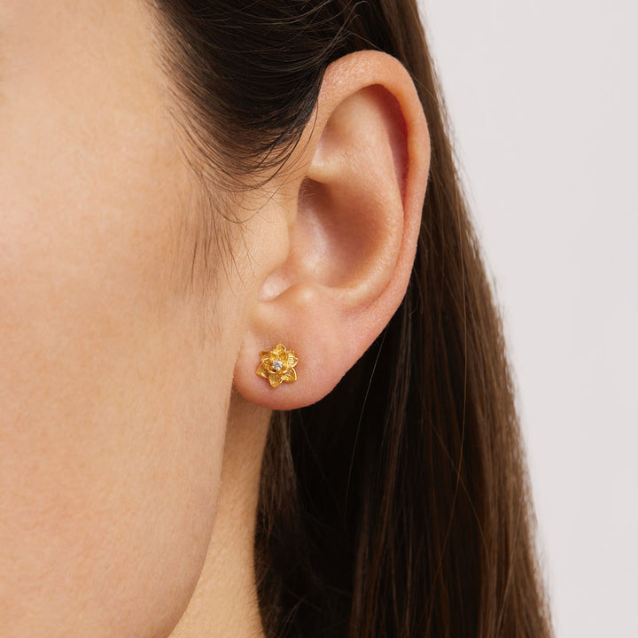 BLOOM WITHIN LOTUS STUD EARRINGS