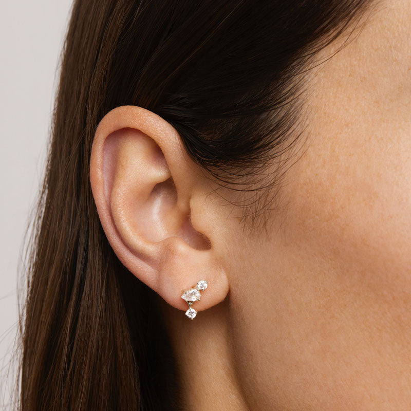 NO RAIN, NO FLOWERS STUD EARRINGS
