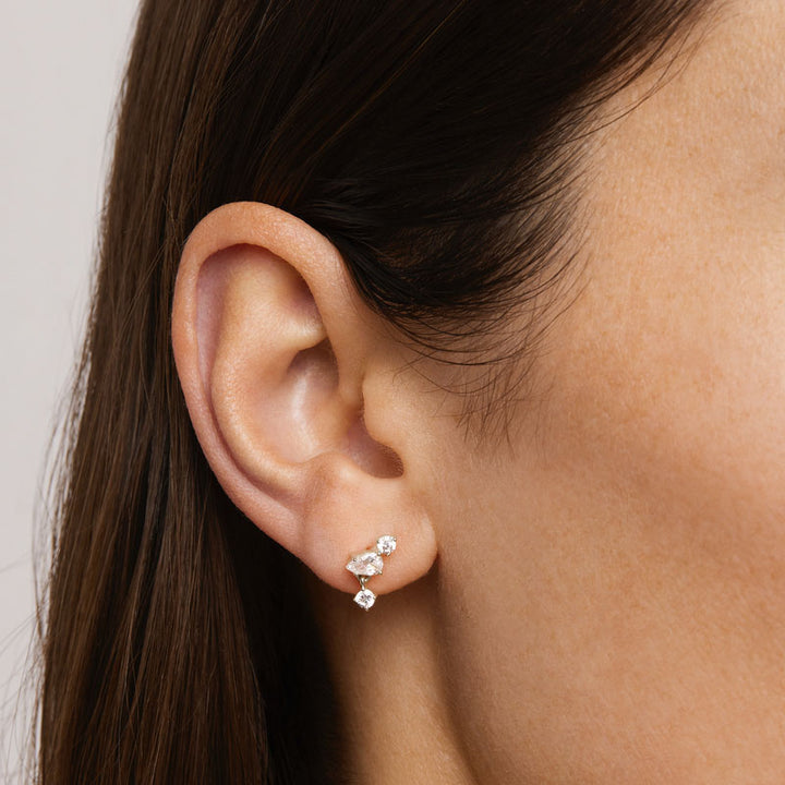 NO RAIN, NO FLOWERS STUD EARRINGS