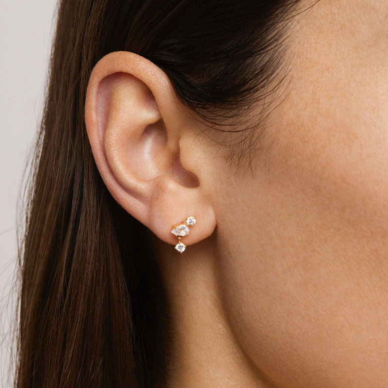 NO RAIN, NO FLOWERS STUD EARRINGS