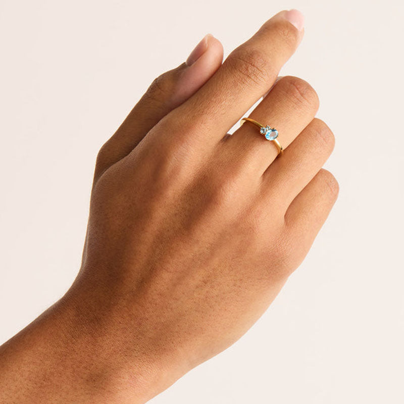 KINDRED BIRTHSTONE RING - MARCH
