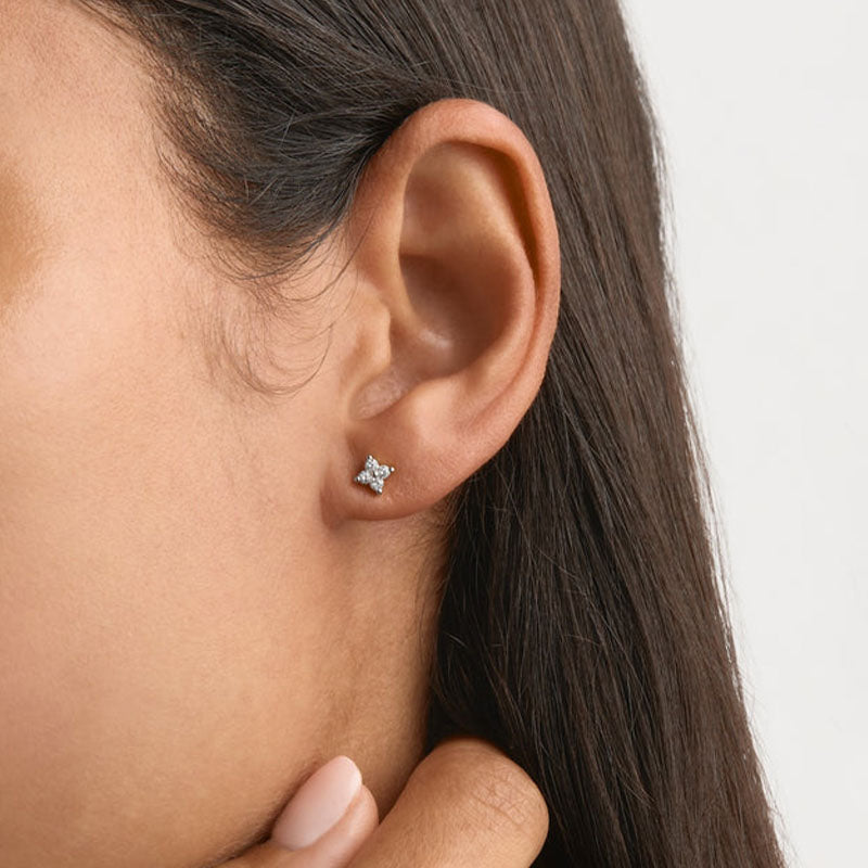 CRYSTAL BLOOM STUD EARRINGS
