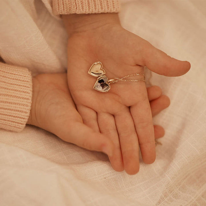 HEART LOTUS LOCKET PENDANT