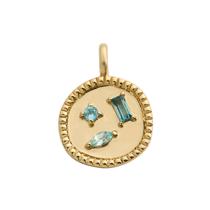 CREATIVITY REIGNS BLUE TOPAZ CHARM