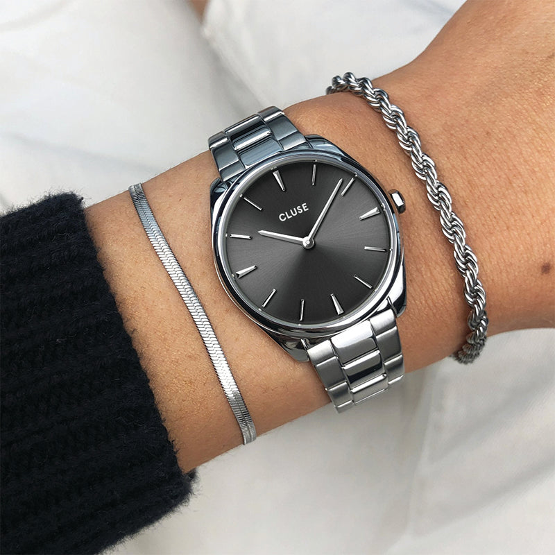 DARK GREY PETITE FEROCE CHIC WATCH
