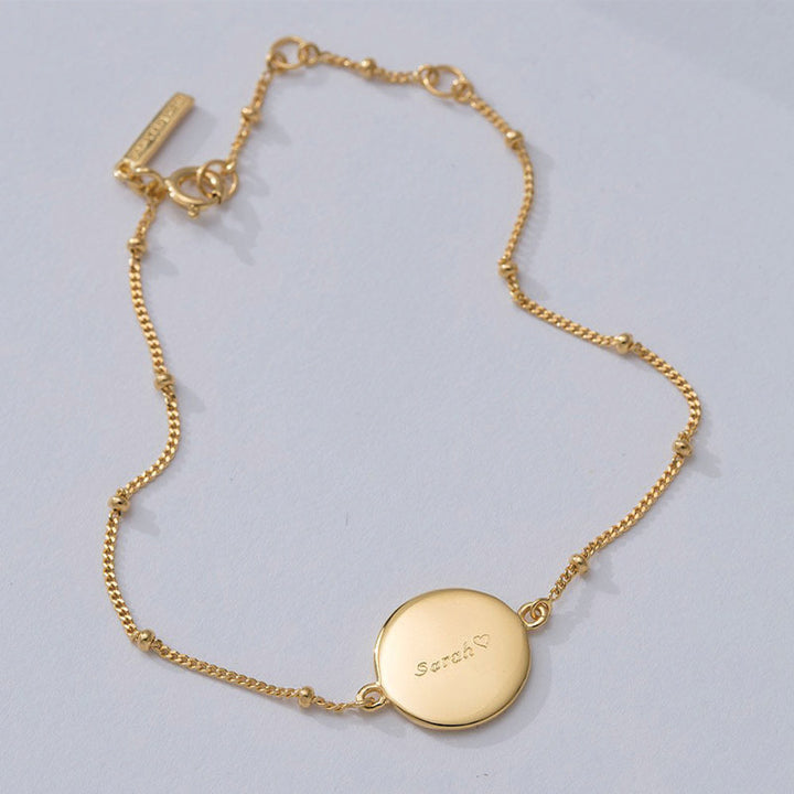 ENGRAVABLE DISC BRACELET