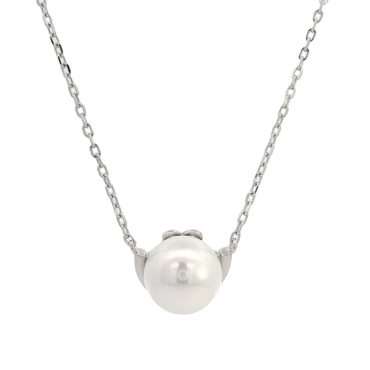 CRESCENT NINE-2-FIVE PEARL NECKLACE