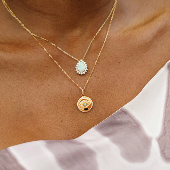 ROZELLE OPAL GLOW PENDANT