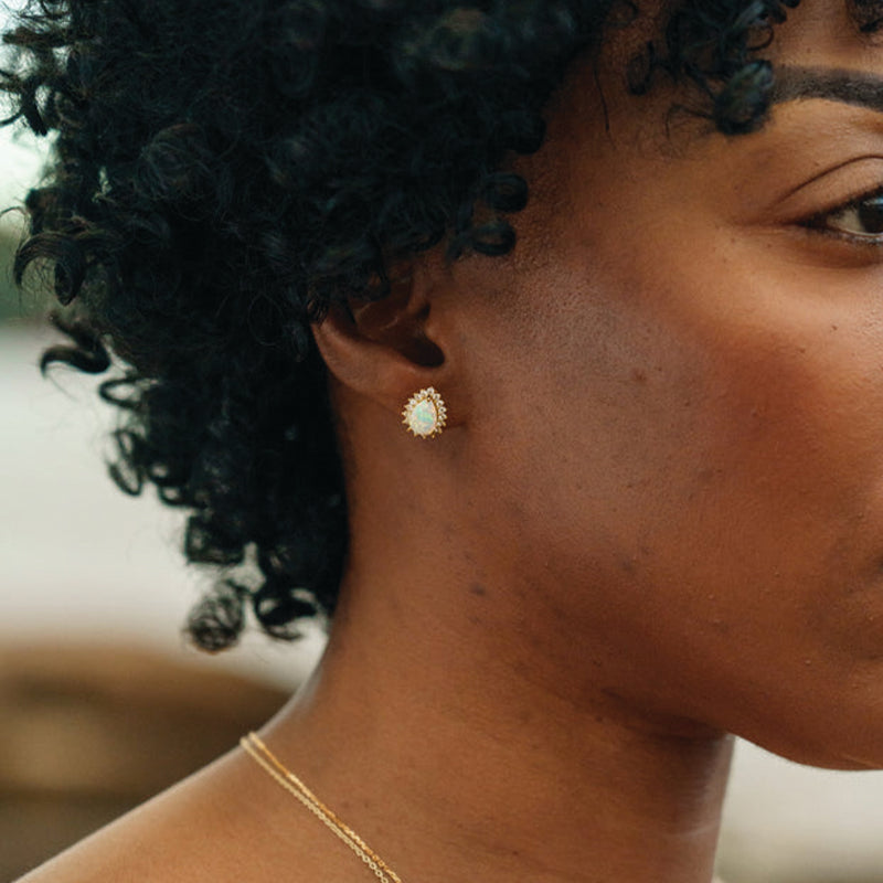 ROZELLE OPAL GLOW EARRINGS