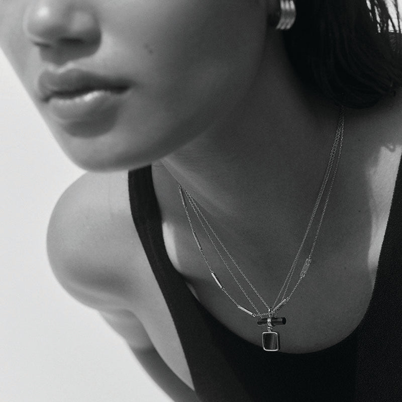 MALACITE PENDANT NECKLACE