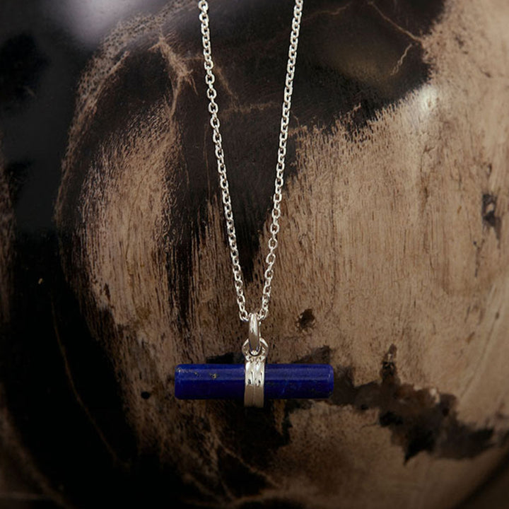 LAPIS T-BAR NECKLACE