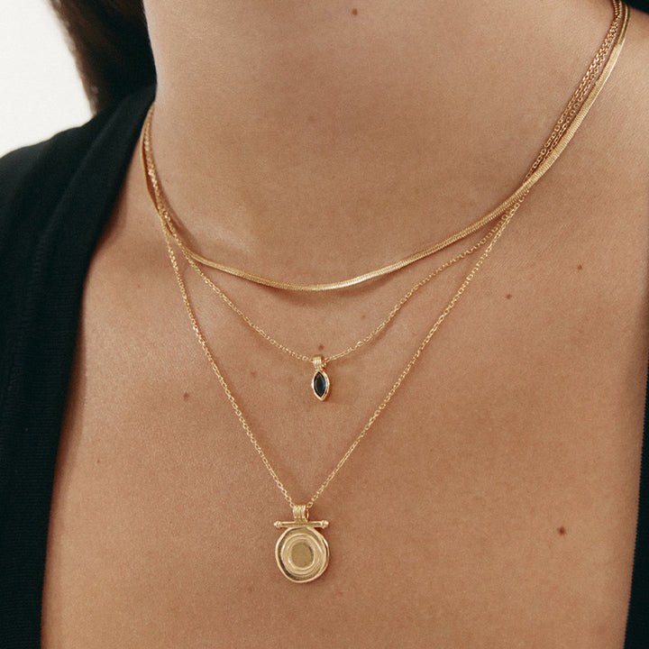 INDIGO COIN NECKLACE