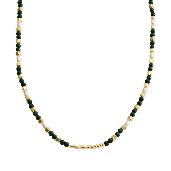 MALACITE BEADED NECKLACE
