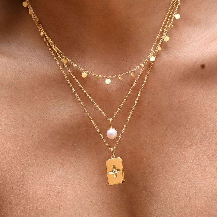 DESERT FLOWER RECTANGLE NECKLACE