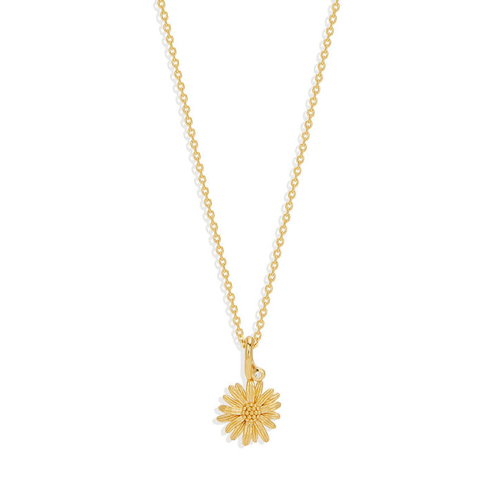 DAISY APRIL BIRTH FLOWER NECKLACE
