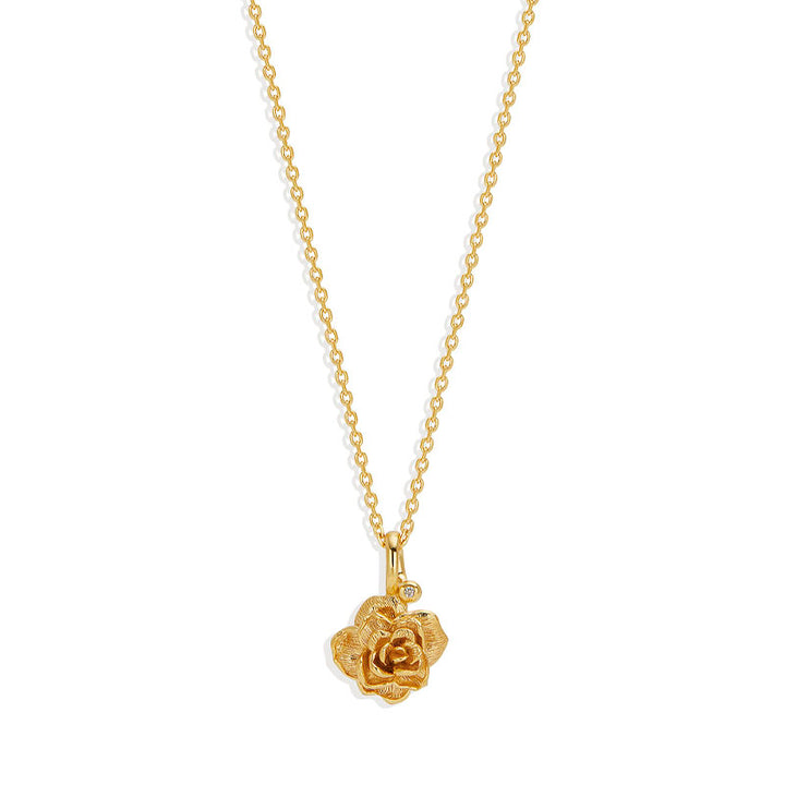 ROSE JUNE BIRTH FLOWER NECKLACE