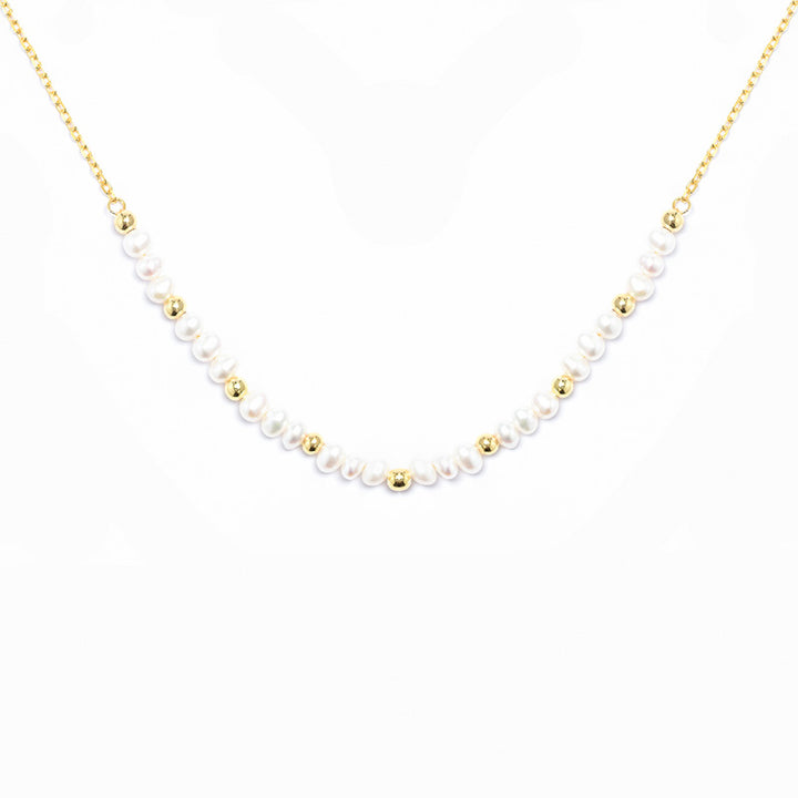 PEARL AND BEAD NECKLACE