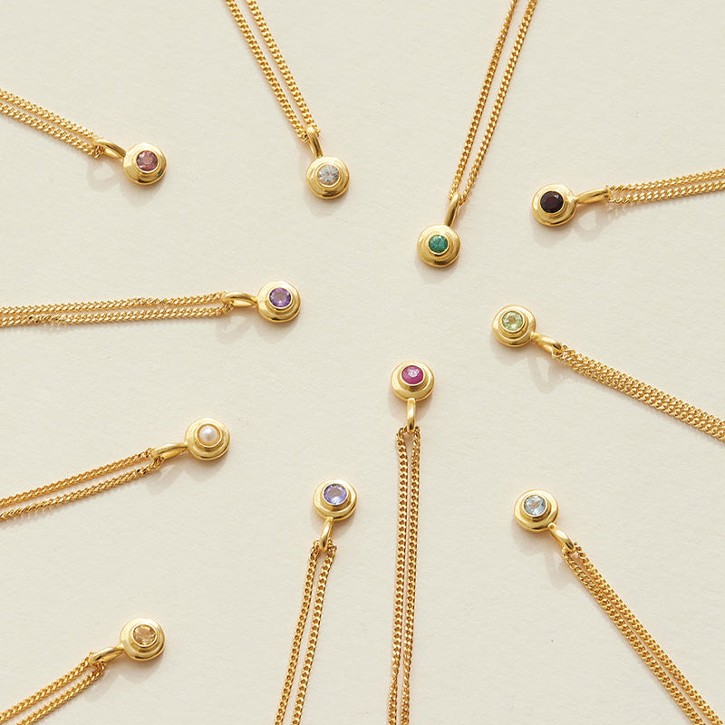 NOVEMBER CITRINE BIRTHSTONE CHARM