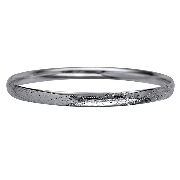 ENGRAVED COMFORT FIT BANGLE 7MM