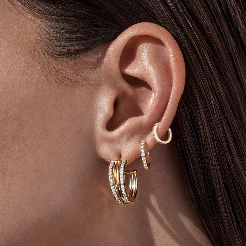 Entwined Hearts Large Earrings