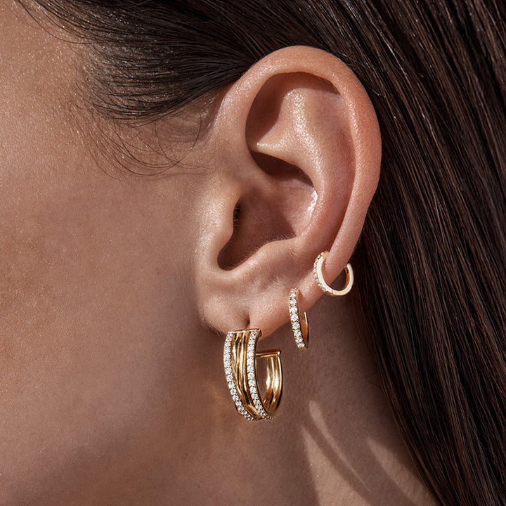 Entwined Hearts Large Earrings