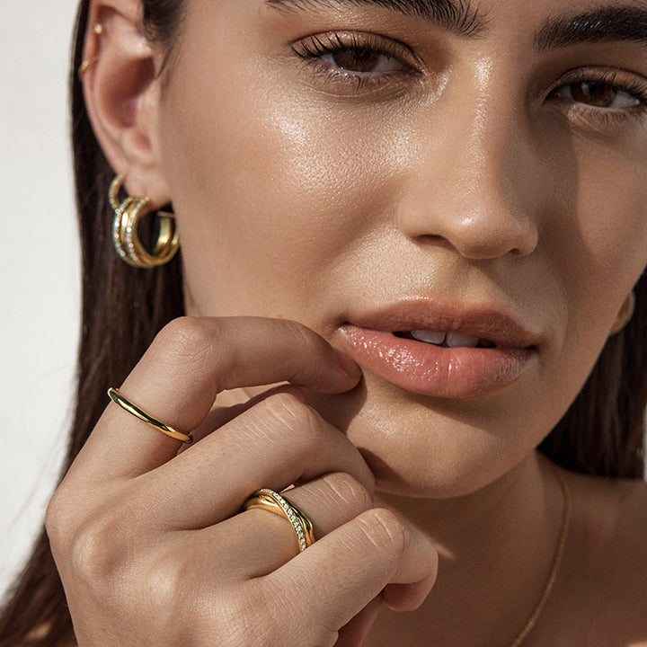 Entwined Hearts Statement Ring