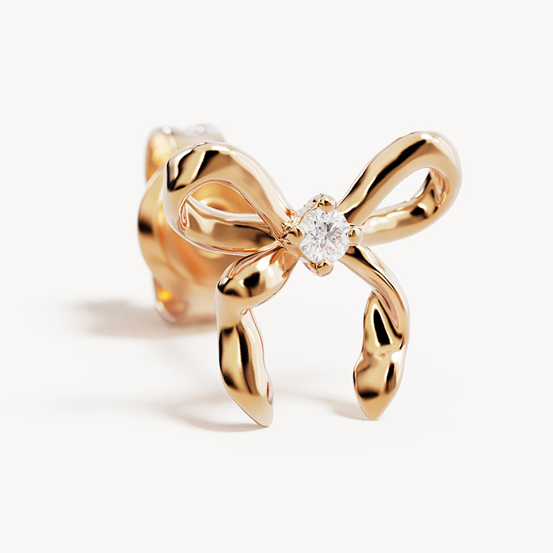 FOREVER MORE BOW STUD EARRINGS