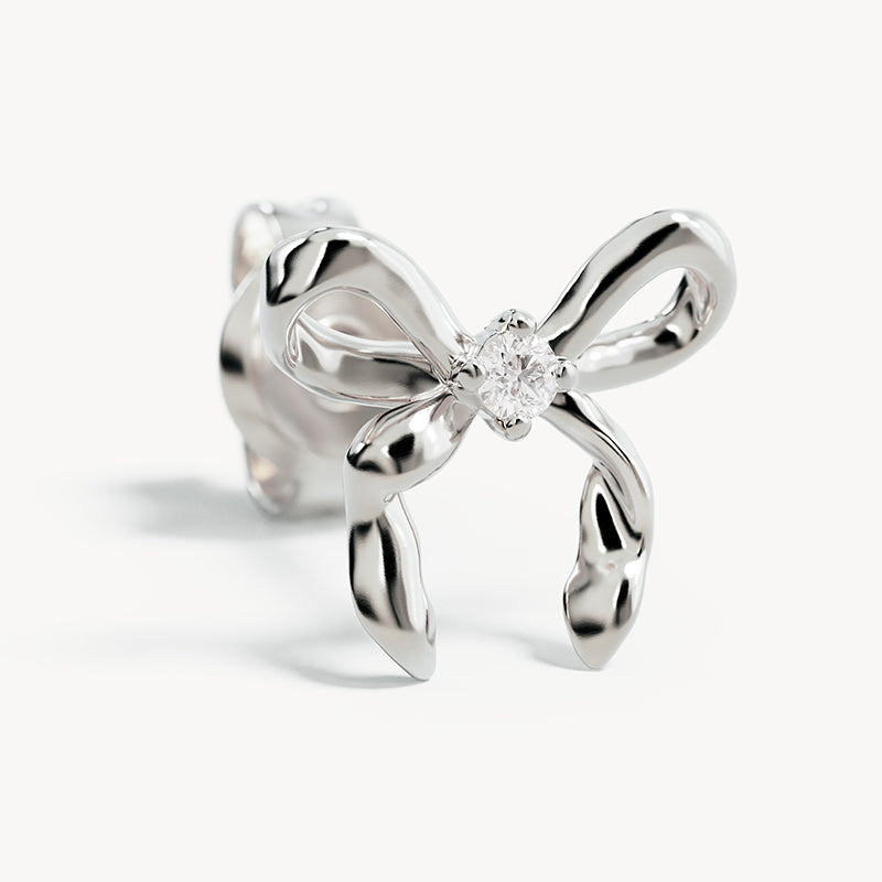 FOREVER MORE BOW STUD EARRINGS