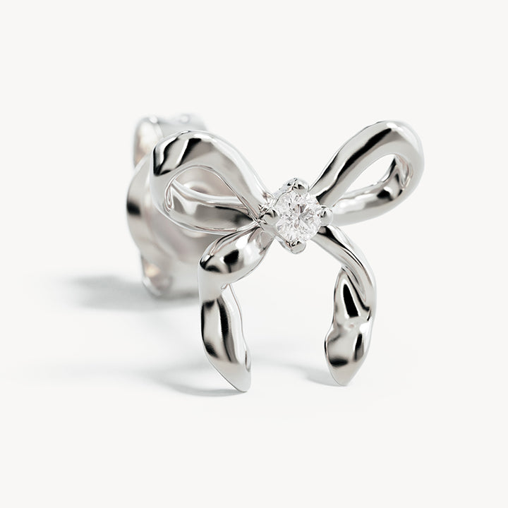 FOREVER MORE BOW STUD EARRINGS