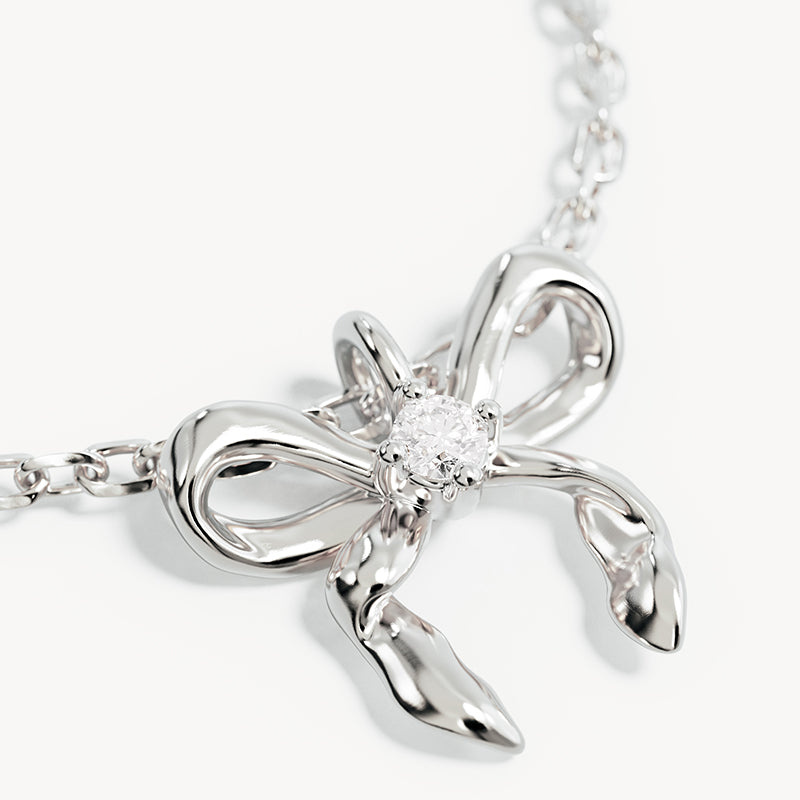 FOREVER MORE BOW NECKLACE