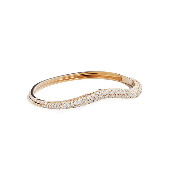 Pave Wave Bangle