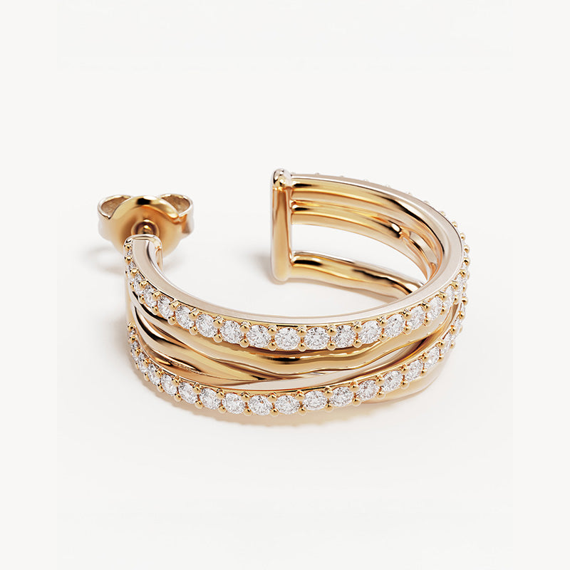 Entwined Hearts Large Earrings