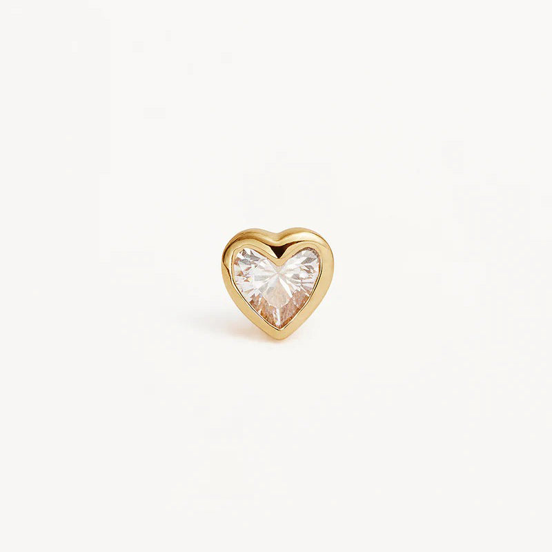 Radiant Heart Stud Earrings