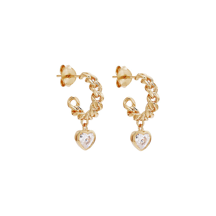 Radiant Heart Curb Hoops