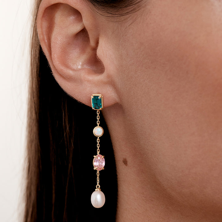 YOU ARE INFINITE DROP CHAIN EARRINGS