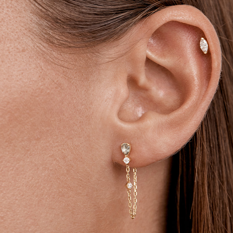AURA CHAIN EARRINGS