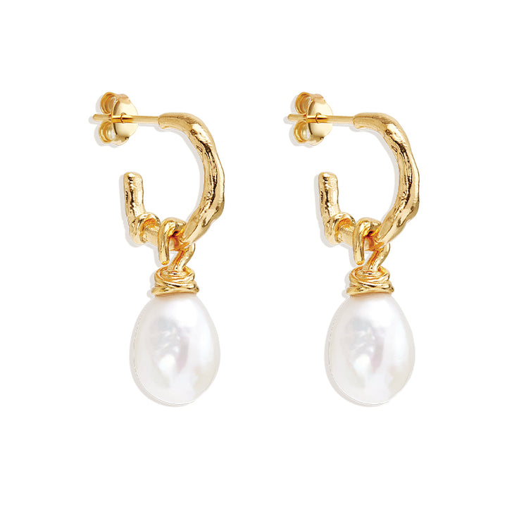 WHISPERS OF TRANQUILLITY PEARL HOOPS