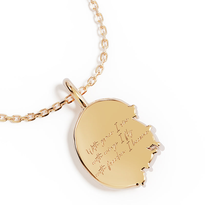 WITH WINGS I FLY NECKLACE