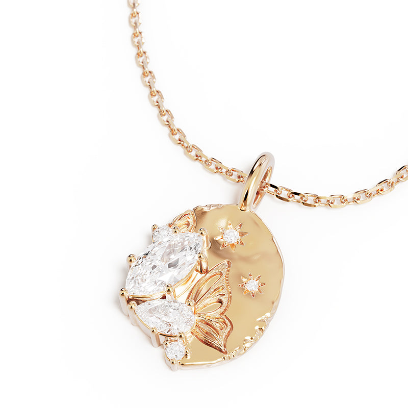 WITH WINGS I FLY NECKLACE