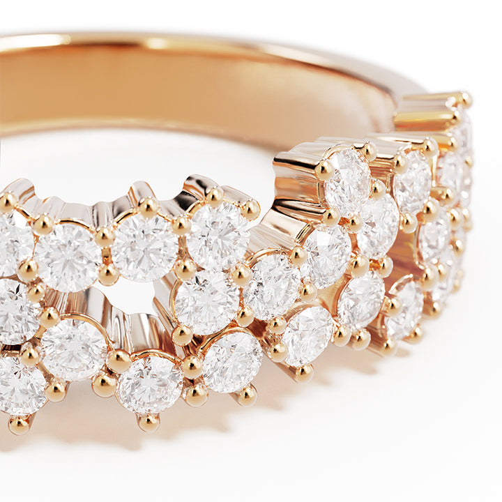 CRYSTAL DUST BOLD RING
