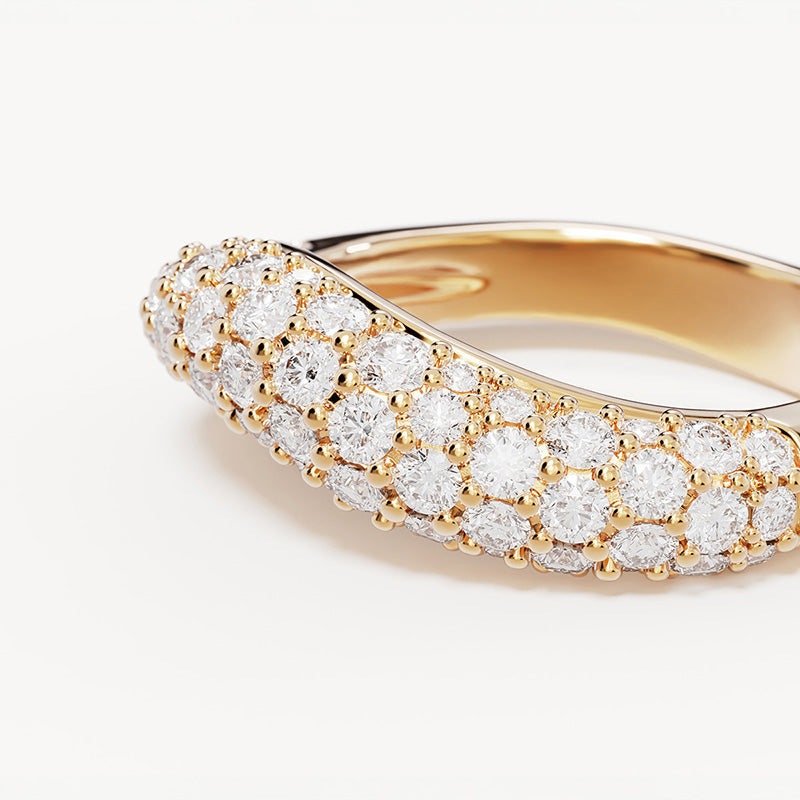 Pave Wave Ring
