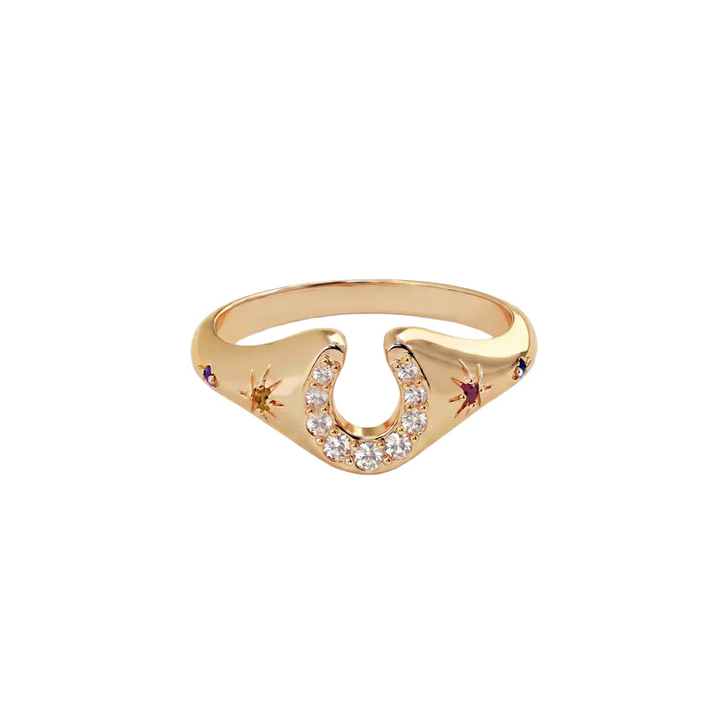 LUCKY HORSESHOE RING