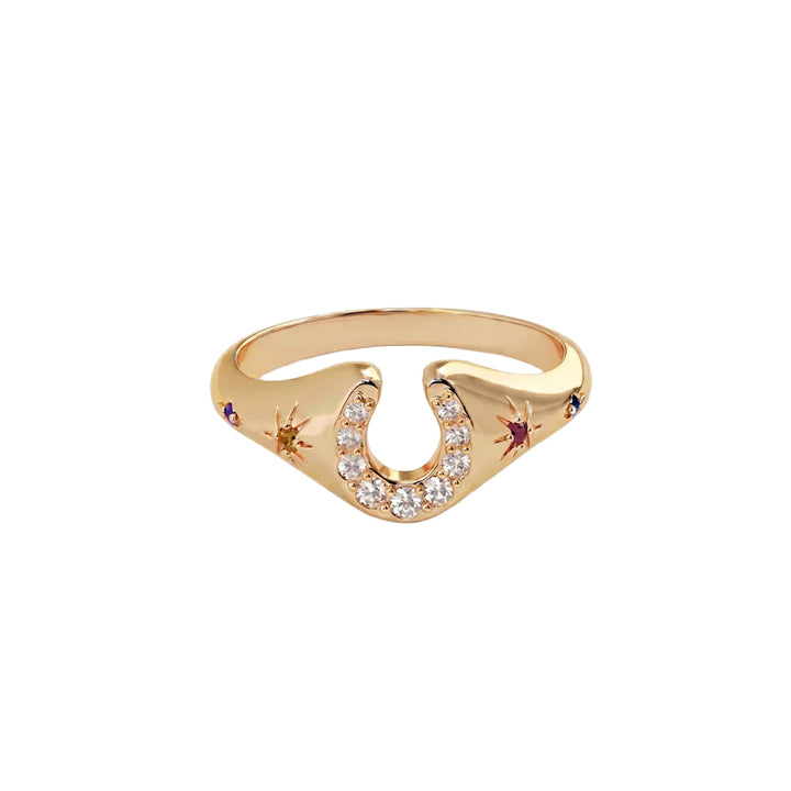LUCKY HORSESHOE RING