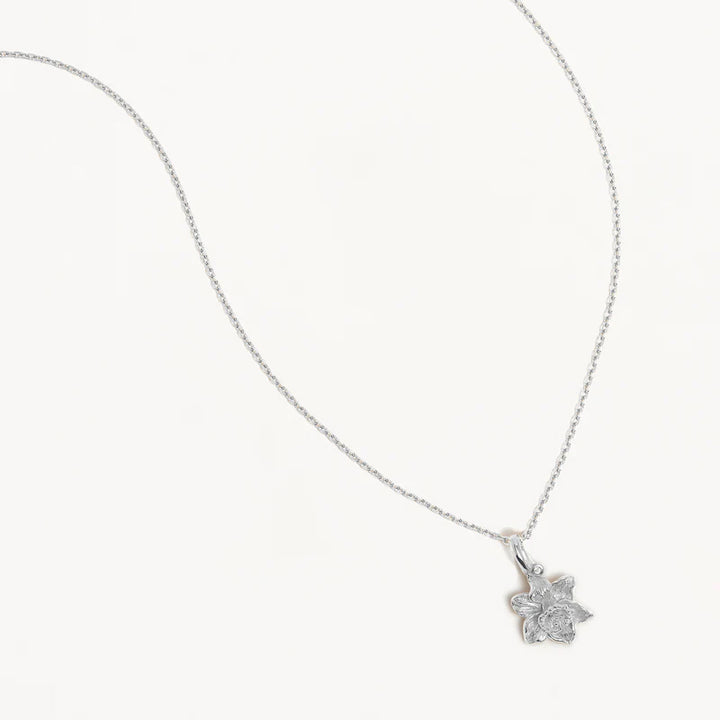 DAFFODIL MARCH BIRTH FLOWER NECKLACE