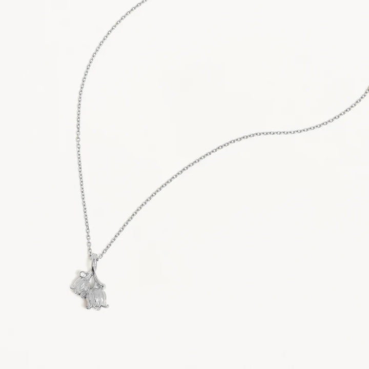 LILY OF THE VALLEY MAY BIRTH FLOWER NECKLACE