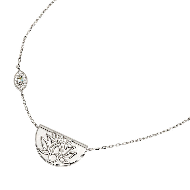 EYE OF PEACE LOTUS NECKLACE