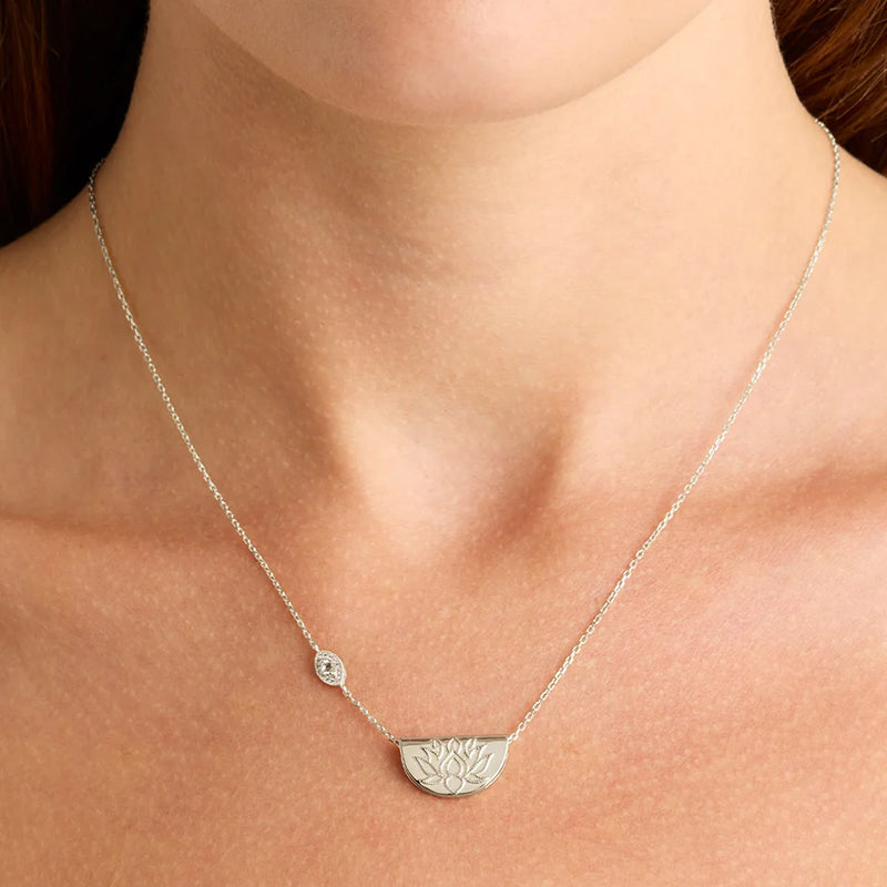 EYE OF PEACE LOTUS NECKLACE