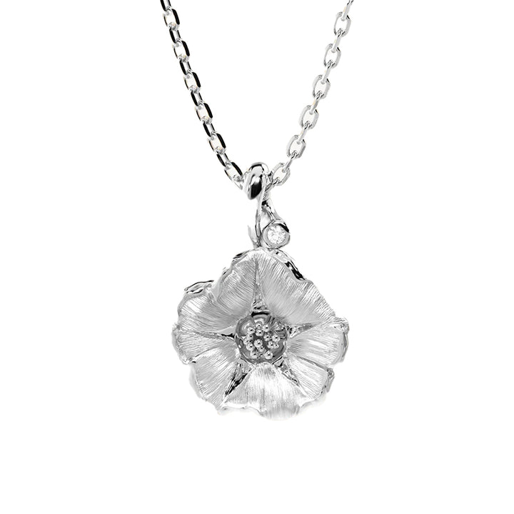 MORNING GLORY SEPTEMBER BIRTH FLOWER NECKLACE